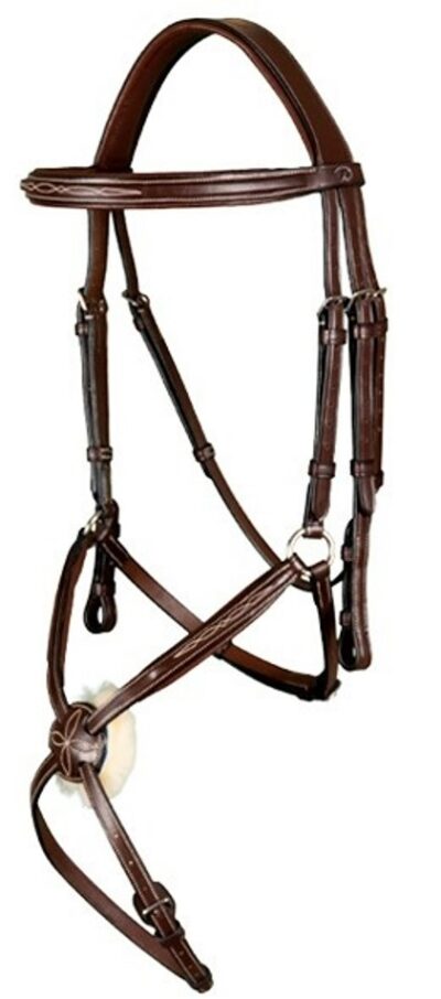 Уздушка с мексиканским капсюлем Fig 8 Noseband от Dyon