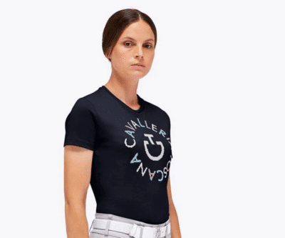 Женская футболка CT Pixel Stitch Orbit Cotton от Cavalleria Toscana