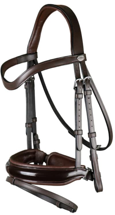 Вуздечка з комбінованим капсюлем Patent Large Crank Noseband With Flash від Dyon