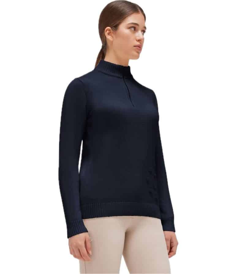 Гольф жіночий в'язаний CT Holiday Half Zip Cashmere Blend від Cavalleria Toscana