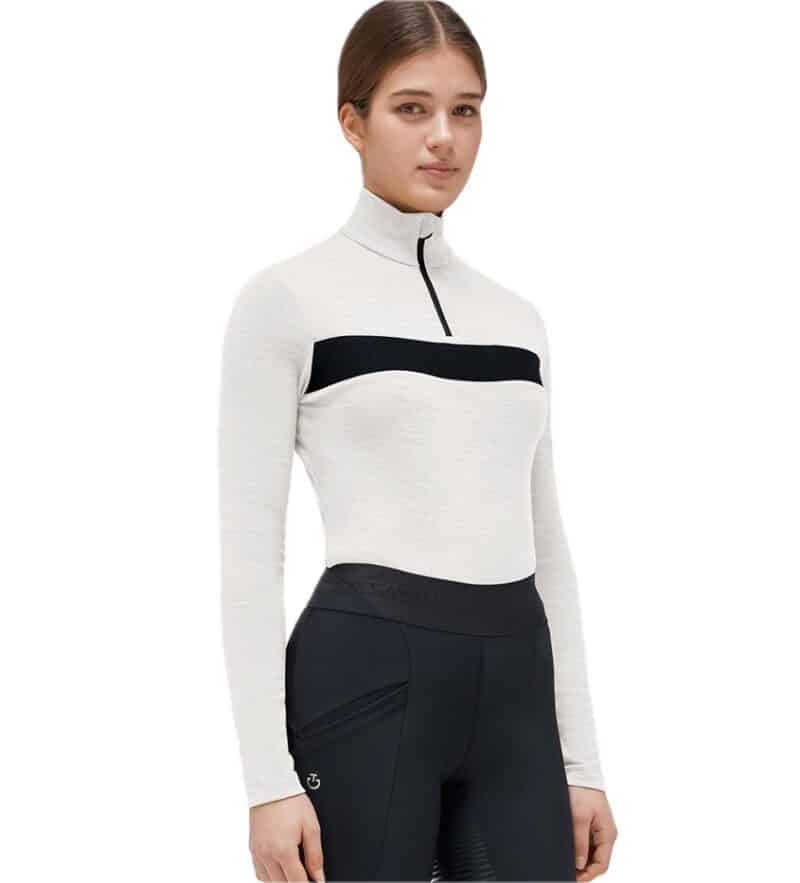 Гольф жіночий Tech Wool Half Zip Mock Turtleneck від Cavalleria Toscana